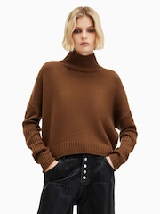 AllSaints Brown Ines Jumper - Image 1 of 8