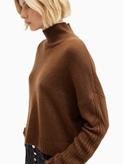 AllSaints Brown Ines Jumper - Image 2 of 8