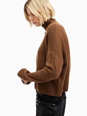AllSaints Brown Ines Jumper - Image 3 of 8