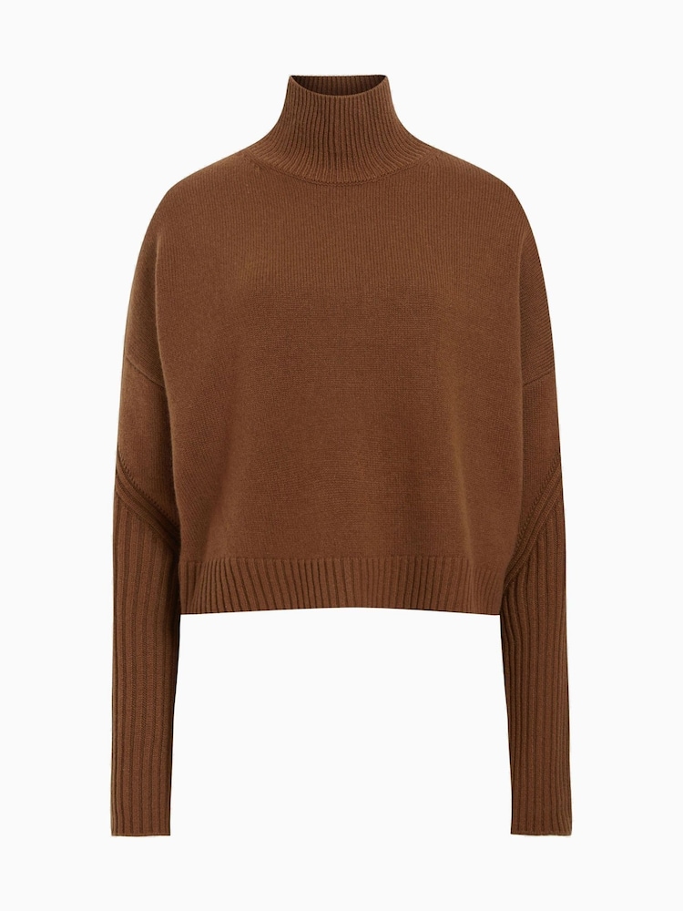 AllSaints Brown Ines Jumper - Image 8 of 8