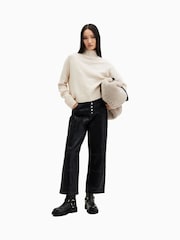 AllSaints White Ines Jumper - Image 1 of 8