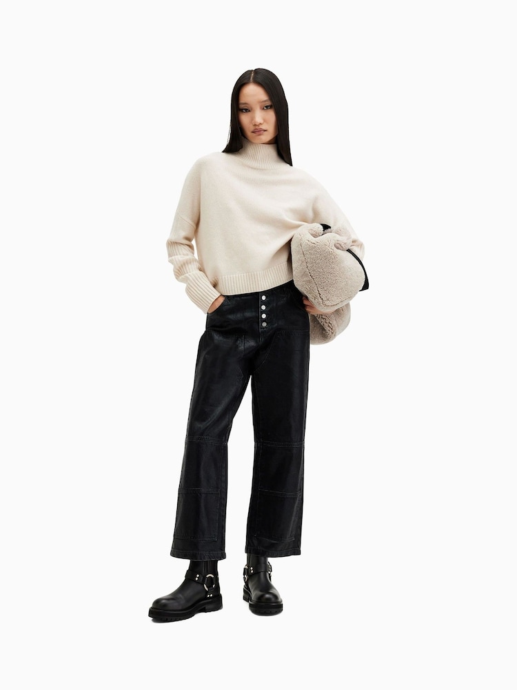 AllSaints White Ines Jumper - Image 1 of 8