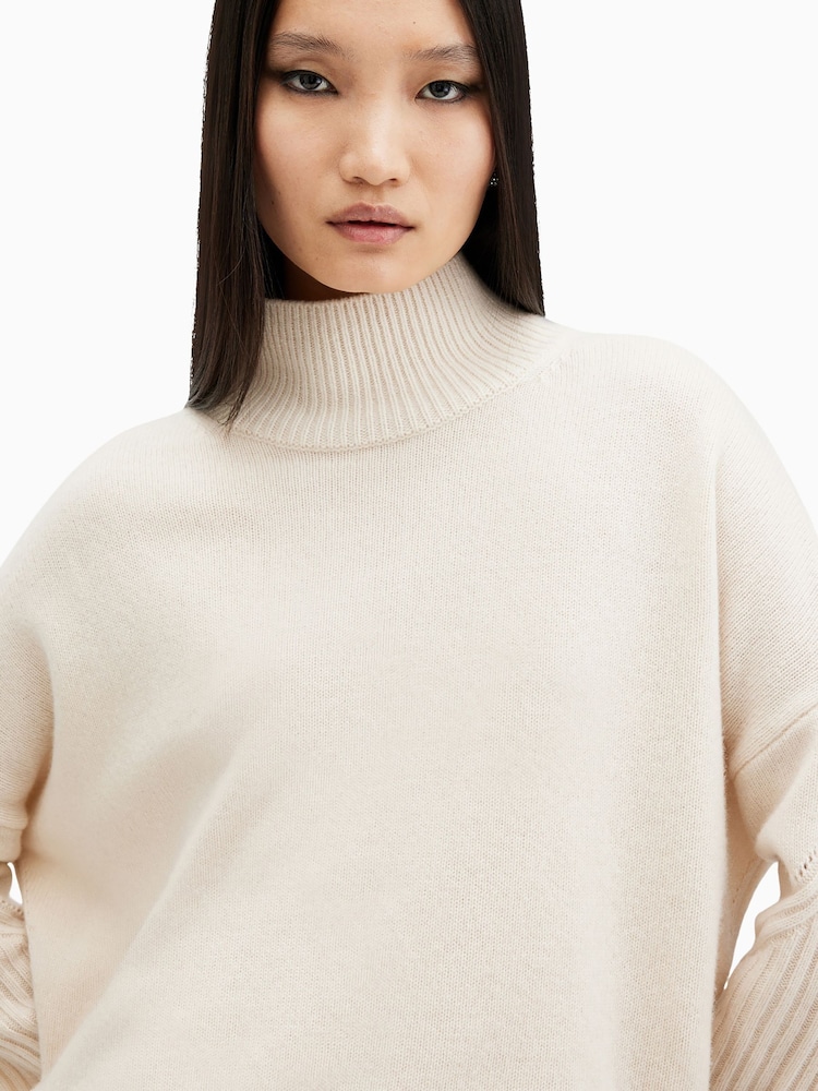 AllSaints White Ines Jumper - Image 2 of 8