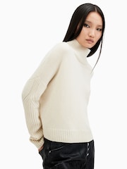 AllSaints White Ines Jumper - Image 4 of 8