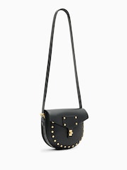 AllSaints Black Miro Mini Saddle Bag - Image 3 of 7