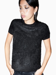 AllSaints Black Rebel T-Shirt - Image 2 of 7