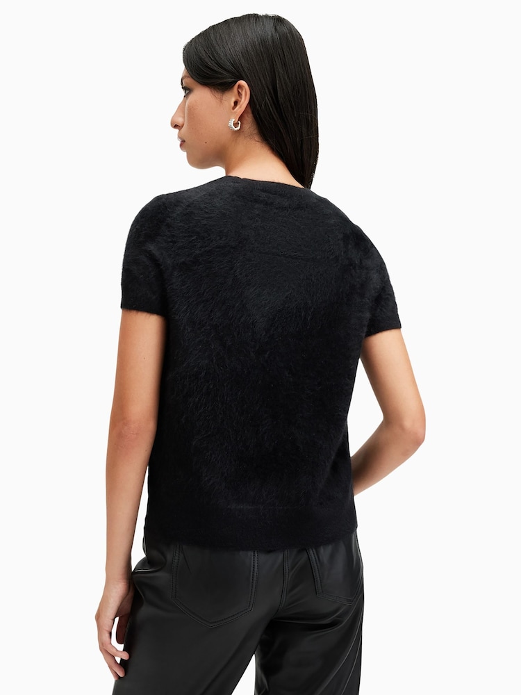 AllSaints Black Rebel T-Shirt - Image 6 of 7