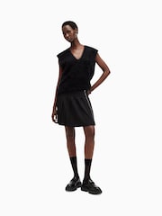 AllSaints Black Kilter Skirt - Image 3 of 7