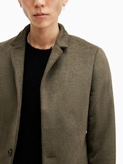 AllSaints Green Hargrove Coat - Image 2 of 8