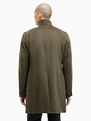 AllSaints Green Hargrove Coat - Image 7 of 8