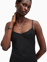 AllSaints Black Bryony Maxi Dress - Image 2 of 6