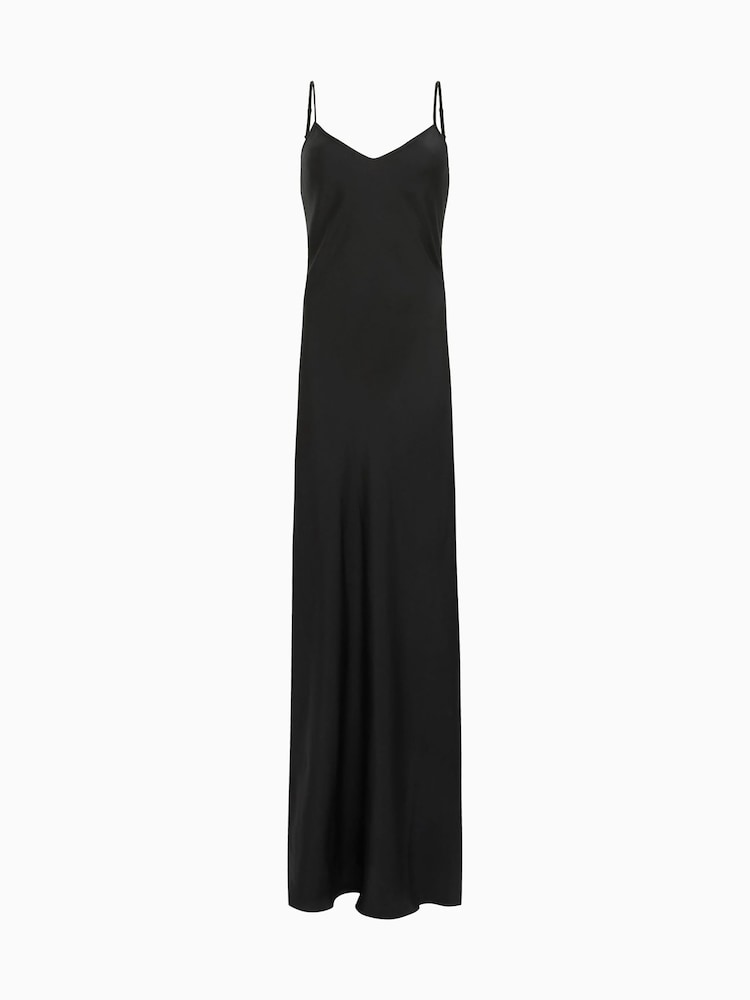 AllSaints Black Bryony Maxi Dress - Image 6 of 6