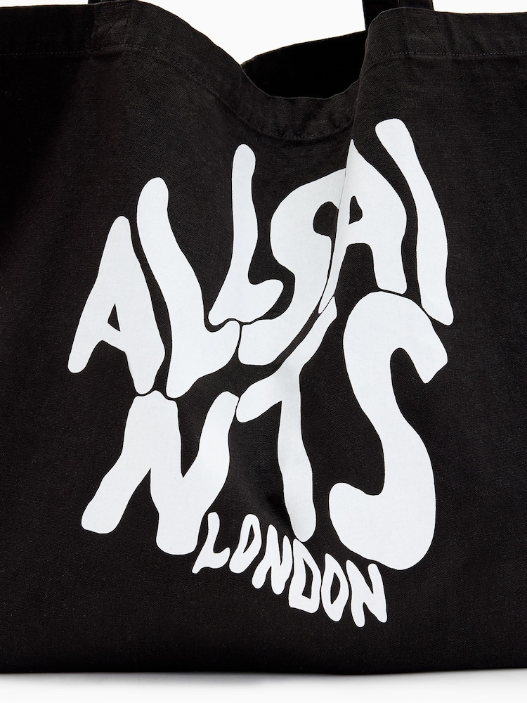 AllSaints Black Orlando Tote Bag - Image 4 of 9