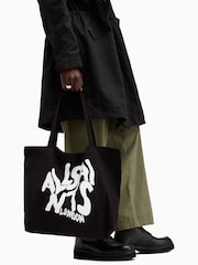 AllSaints Black Orlando Tote Bag - Image 9 of 9