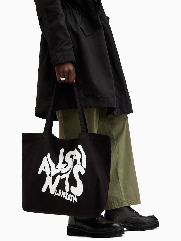 AllSaints Black Orlando Tote Bag - Image 9 of 9