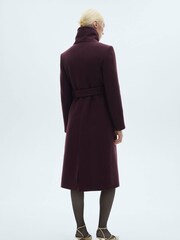 Mango Burgundy Smart Coat - Image 2 of 7