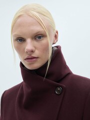 Mango Burgundy Smart Coat - Image 4 of 7