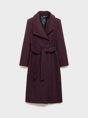 Mango Burgundy Smart Coat - Image 6 of 7