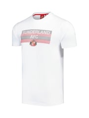 Fanatics Sunderland Raised Rubber Graphic 100% Cotton White T-Shirt - Image 2 of 3