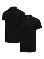 Fanatics Sunderland Mono Black 100% Cotton Polo Shirt - Image 1 of 3