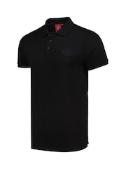Fanatics Sunderland Mono Black 100% Cotton Polo Shirt - Image 2 of 3