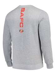Fanatics Grey Sunderland Boucle Graphic Crew Neck Sweater - Image 2 of 3