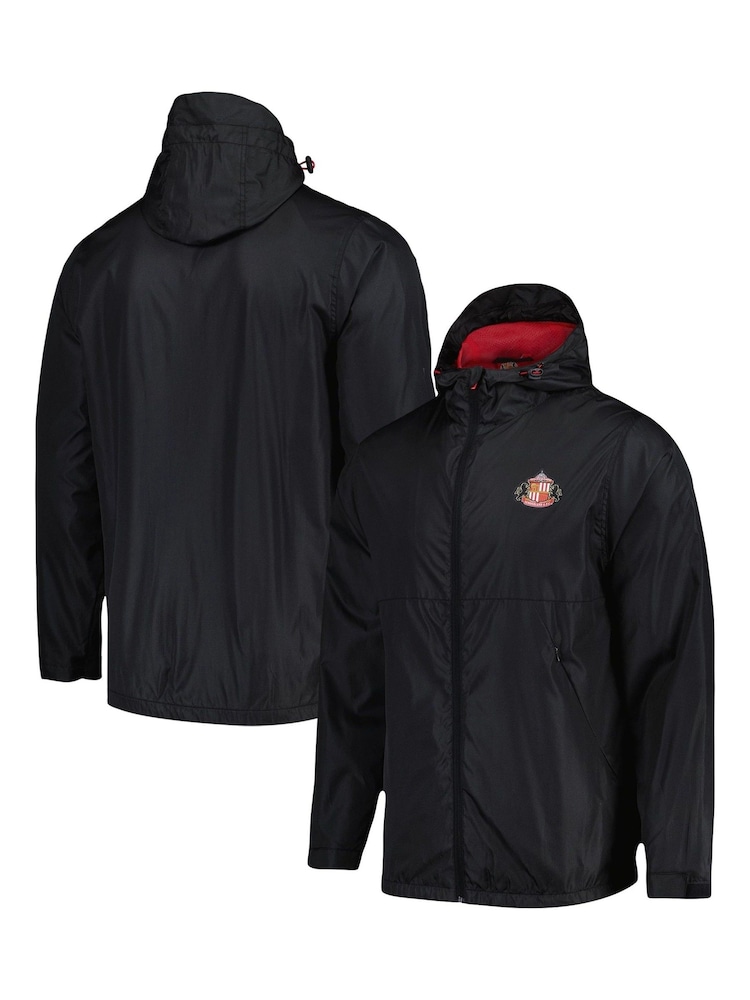 Fanatics Sunderland Core Shower Black Jacket - Image 1 of 3