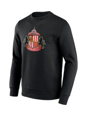 Fanatics Sunderland Essentials Primary Logo Crew Black Sweatshirt - Image 3 of 3