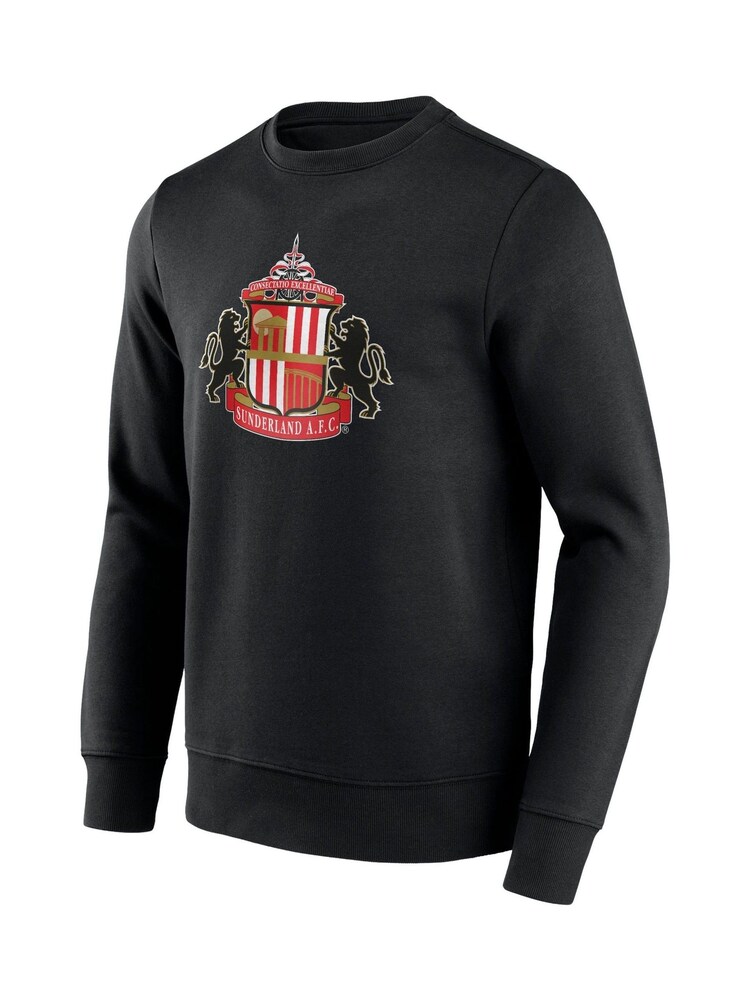 Fanatics Sunderland Essentials Primary Logo Crew Black Sweatshirt - Image 3 of 3