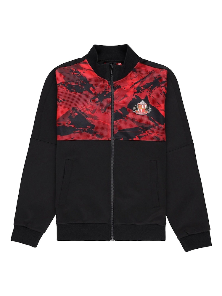 Fanatics Kids Sunderland Camo Track Black Jacket - Image 2 of 3