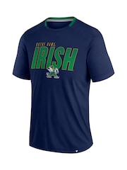 Fanatics Blue College Notre Dame Fighting Irish Defender T-Shirt - Image 2 of 3