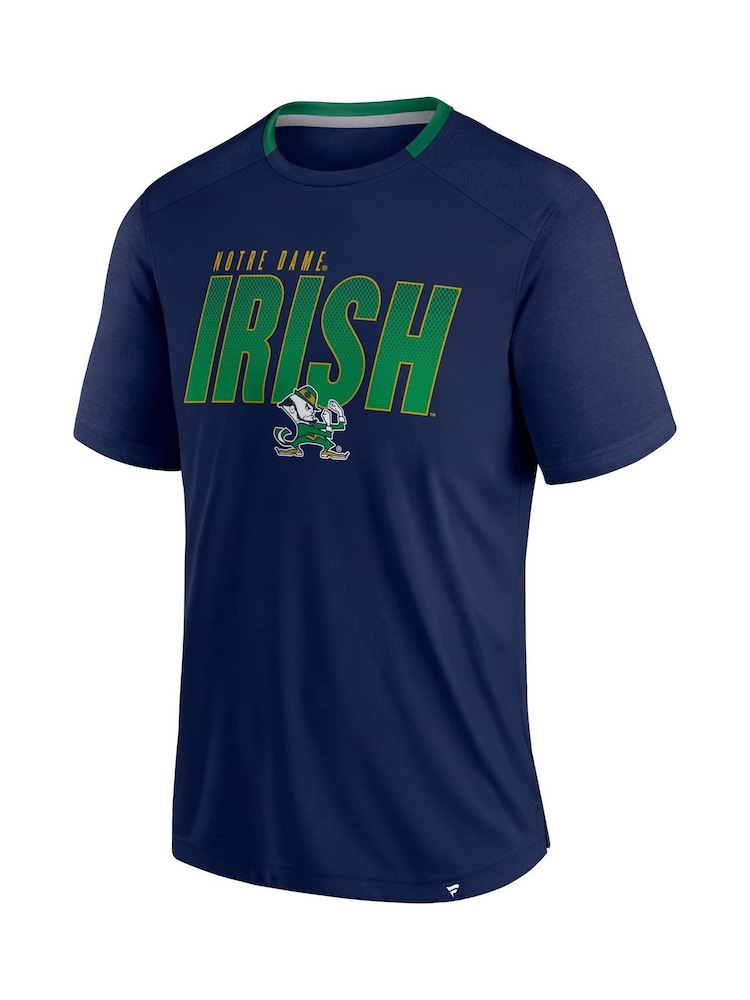 Fanatics Blue College Notre Dame Fighting Irish Defender T-Shirt - Image 2 of 3