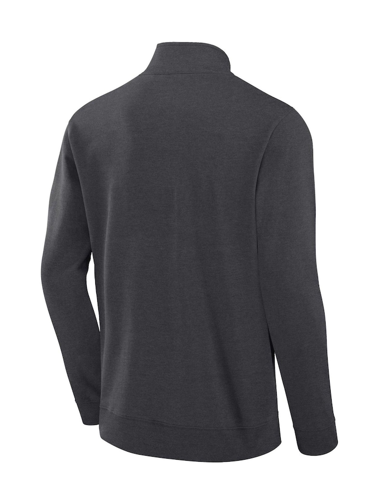 Fanatics NFL Green Bay Packers Gradient 1/2 Zip Crew Black Sweatshirt - Image 3 of 3