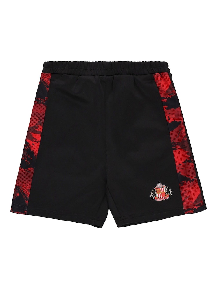 Fanatics Kids Sunderland Camp Black Shorts - Image 3 of 3
