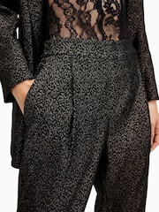 AllSaints Black Aleida Lux Trousers - Image 3 of 6