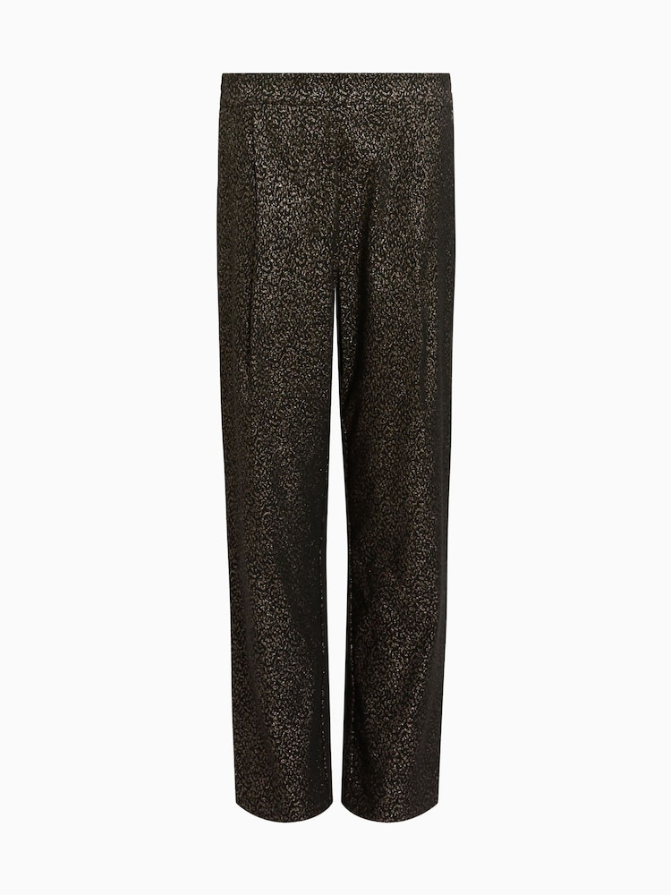 AllSaints Black Aleida Lux Trousers - Image 6 of 6