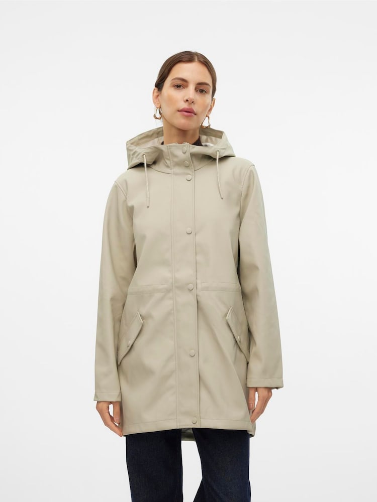 VERO MODA Grey Light Water Resistant Jacket - Image 2 of 5
