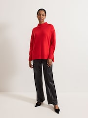 Phase Eight Red Alice Wool Cashmere Jumper - Image 3 of 7