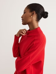 Phase Eight Red Alice Wool Cashmere Jumper - Image 4 of 7