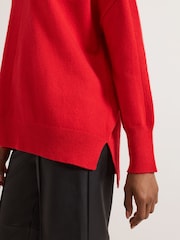 Phase Eight Red Alice Wool Cashmere Jumper - Image 6 of 7
