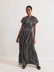 Phase Eight Black Riah Shimmer Maxi Dress - Image 1 of 6