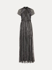 Phase Eight Black Riah Shimmer Maxi Dress - Image 6 of 6