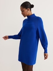 Phase Eight Blue Ellie Chunky Knit Dress - Image 1 of 7