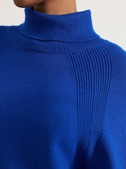 Phase Eight Blue Ellie Chunky Knit Dress - Image 5 of 7