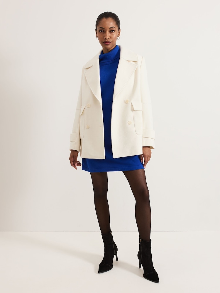 Phase Eight Blue Ellie Chunky Knit Dress - Image 7 of 7