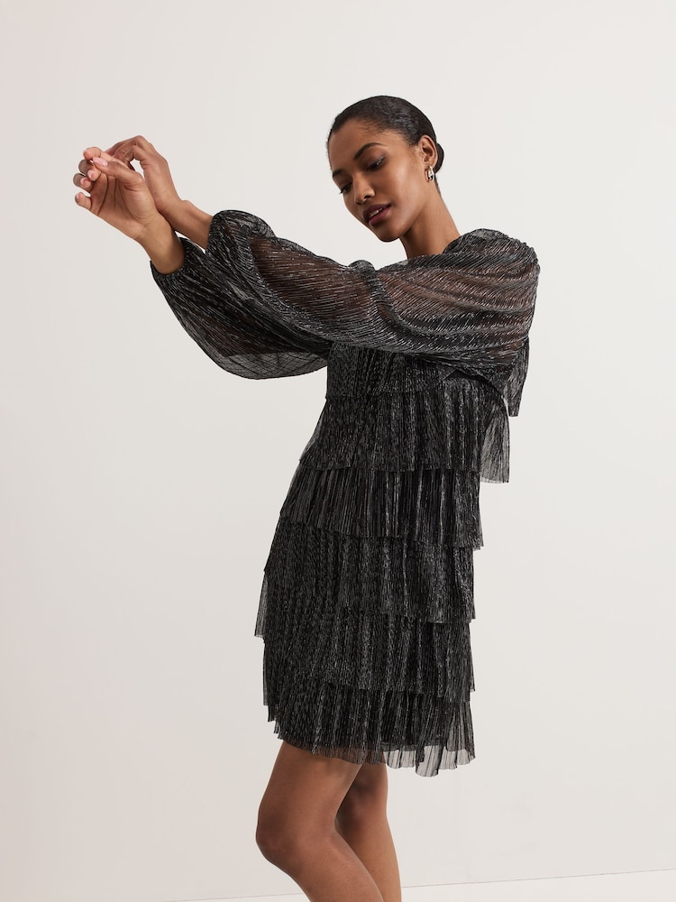 Phase Eight Black Nika Shimmer Dress - Image 1 of 6