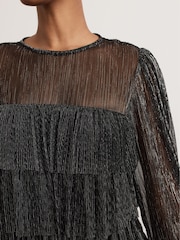 Phase Eight Black Nika Shimmer Dress - Image 5 of 6