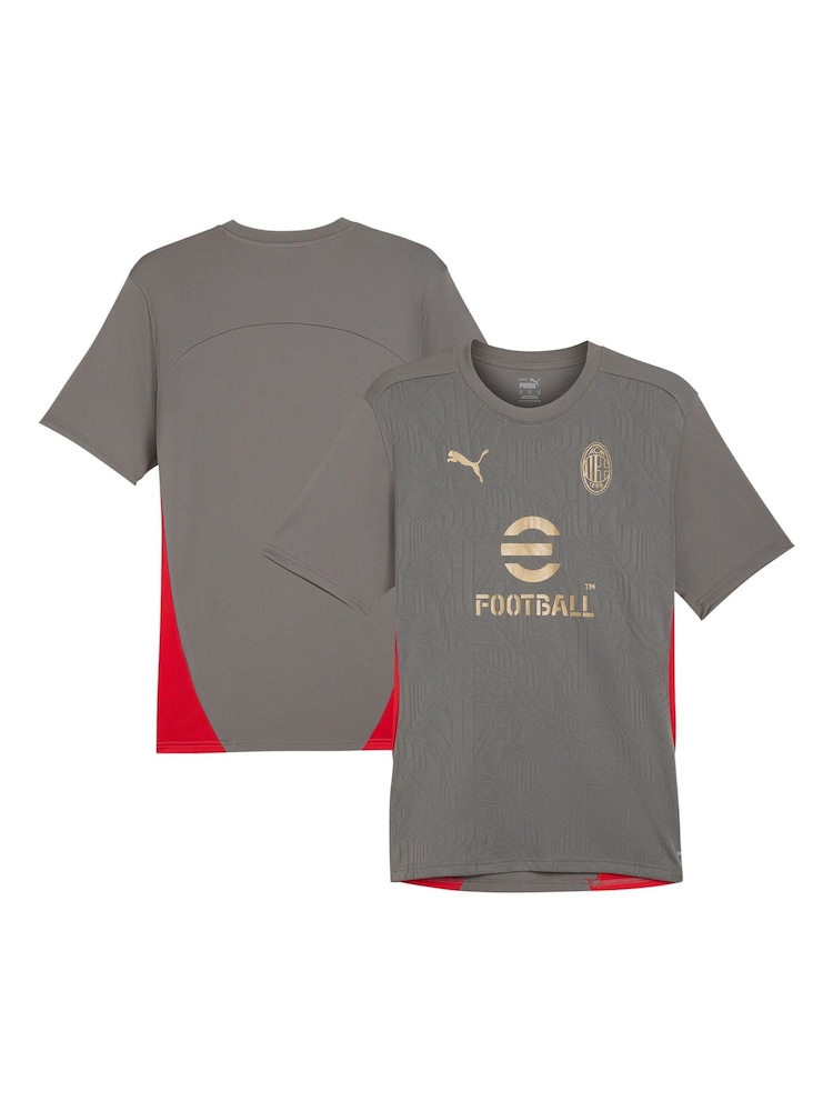 Puma Grey AC Milan Training Jersey - Image 1 of 5 Puma Grey AC Milan Training Jersey - Image 1 of 5