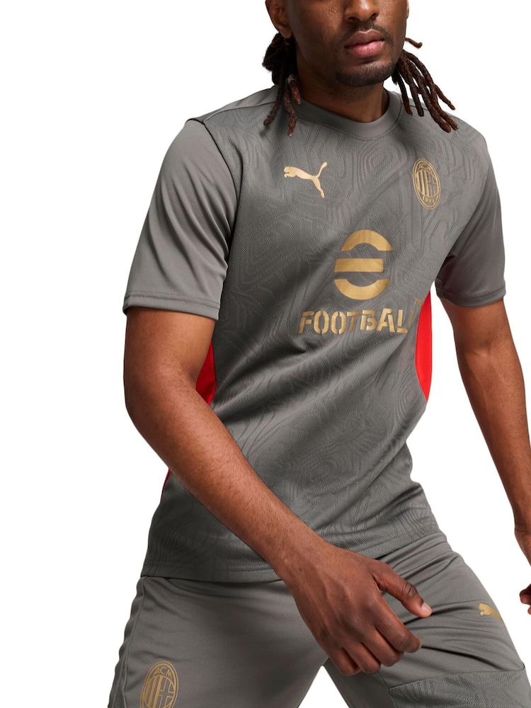 Puma Grey AC Milan Training Jersey - Image 5 of 5 Puma Grey AC Milan Training Jersey - Image 5 of 5