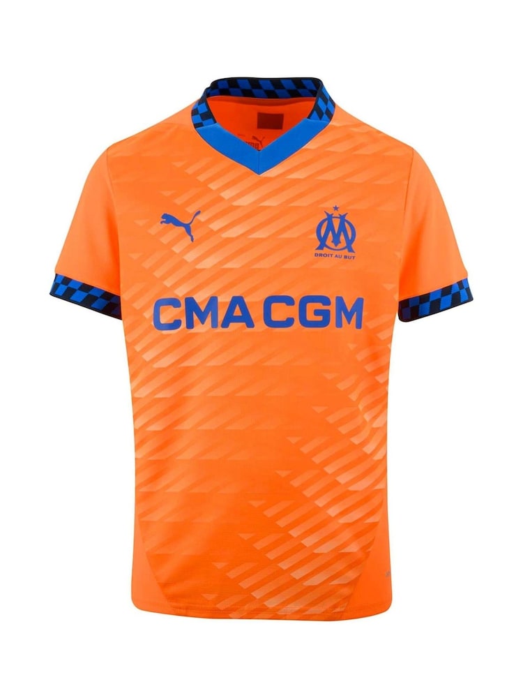 Puma Orange Kids Olympique de Marseille Third Shirt 2024-25 - Image 1 of 5